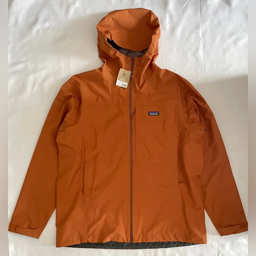 $230 Patagonia Men's Boulder Fork Rain Jacket Size XXL Robin Brown SP25 - Picture 2 of 12